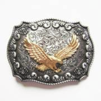 Gold American Eagle Belt Buckle
