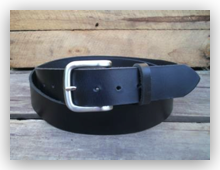 Black Full Grain Leather Belt 1&1/2"
